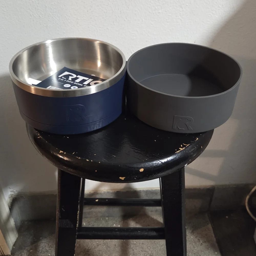 RTIC 3 in 1 Dog BowlStainless Steel Dog Bowl in Navy